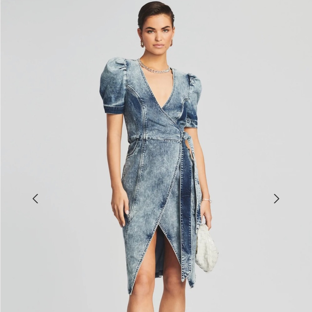NWT Retrofete Zelda wrap dress size large